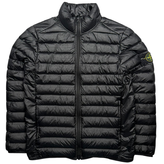 S/S 24 Stone Island Loom Woven Chambers R-Nylon Down TC Puffer Jacket - Black