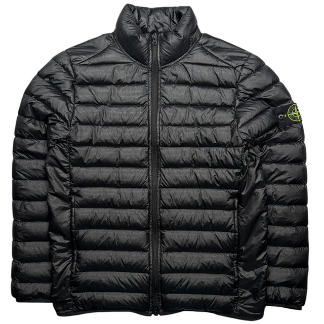 S/S 24 Stone Island Loom Woven Chambers R-Nylon Down TC Puffer Jacket - Black