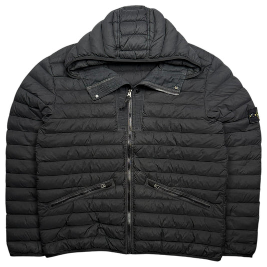 A/W 19 Stone Island Loom Woven Down Chambers Stretch Nylon Down TC Puffer Jacket - Black