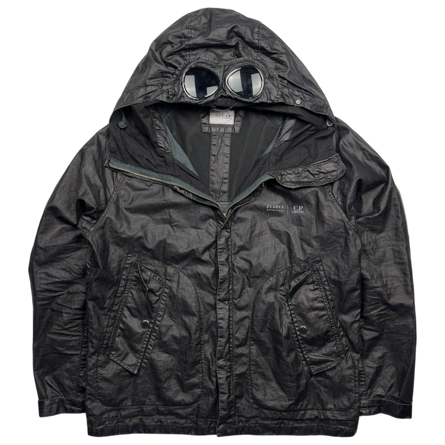C.P. Company X Clarks Lino Wax Goggle Jacket - Black