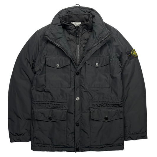 A/W 14 Stone Island Micro Reps Down Puffer Jacket - Black