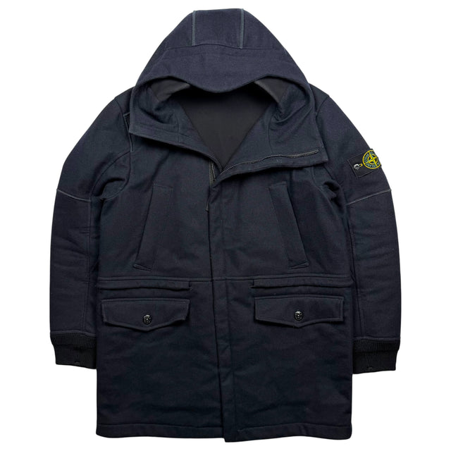 A/W 18 Stone Island Panno R 4L Stretch Parka Jacket - Navy