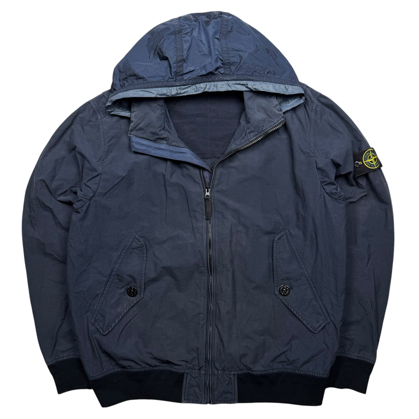 S/S 17 Stone Island Light Cotton Nylon Twill - Navy