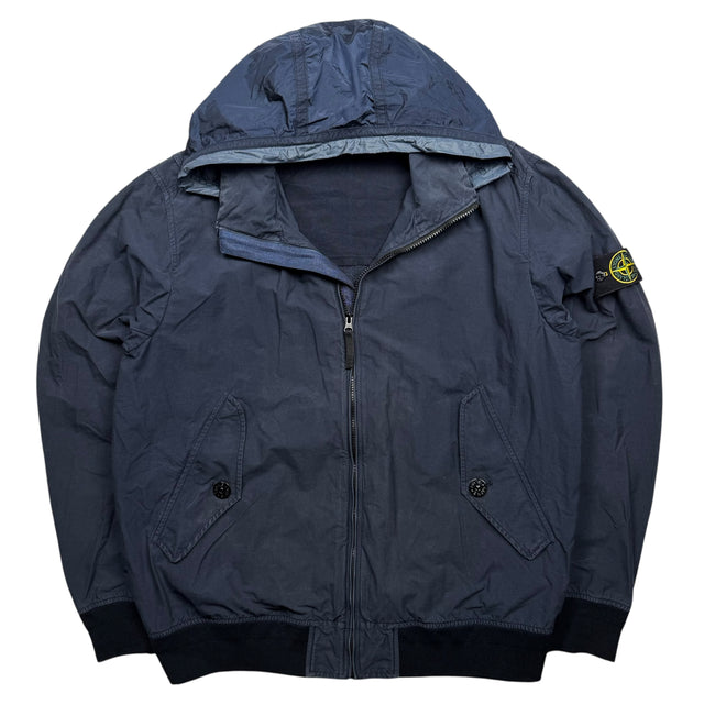 S/S 17 Stone Island Light Cotton Nylon Twill - Navy