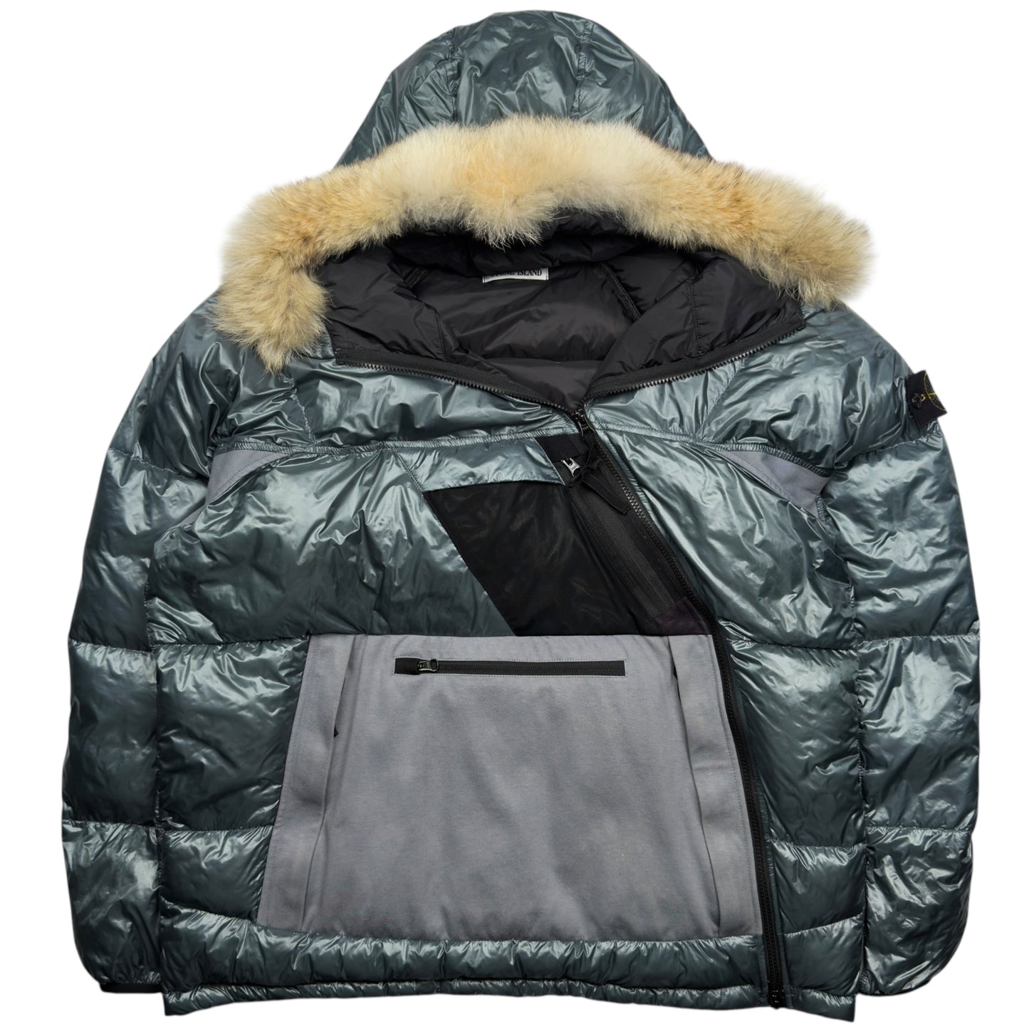 A/W 17 Stone Island Pertex Quantum Y Down Fur Trim Puffer Jacket