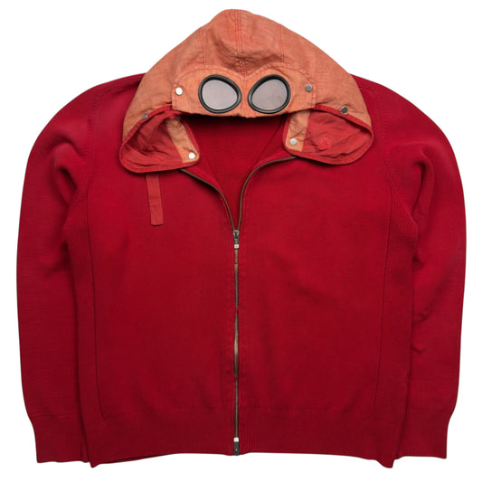 C.P. Company 90's Knitted Goggle Full Zip Sweater