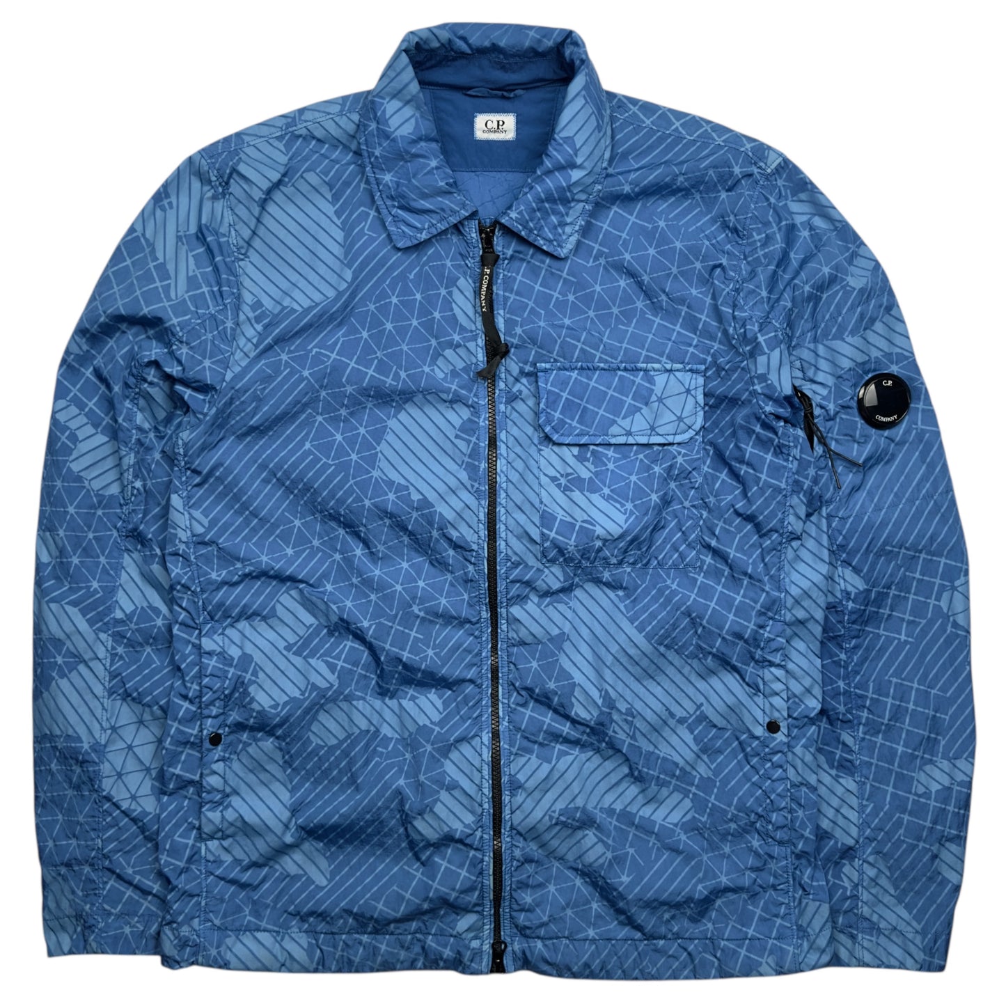 C.P. Company Camo Net Overshirt - Blue