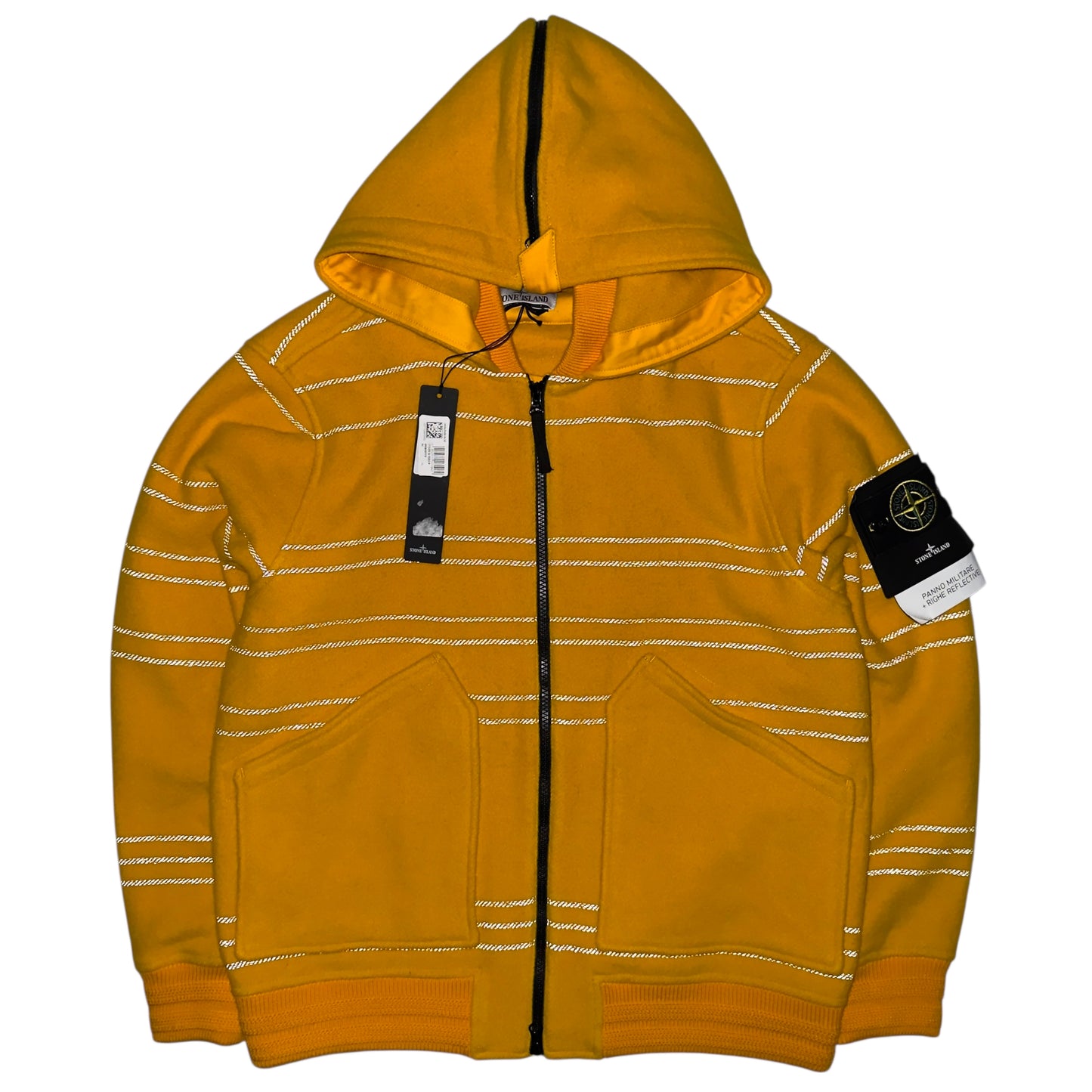 A/W 22 Stone Island Panno Militare + Righe Reflective Jacket