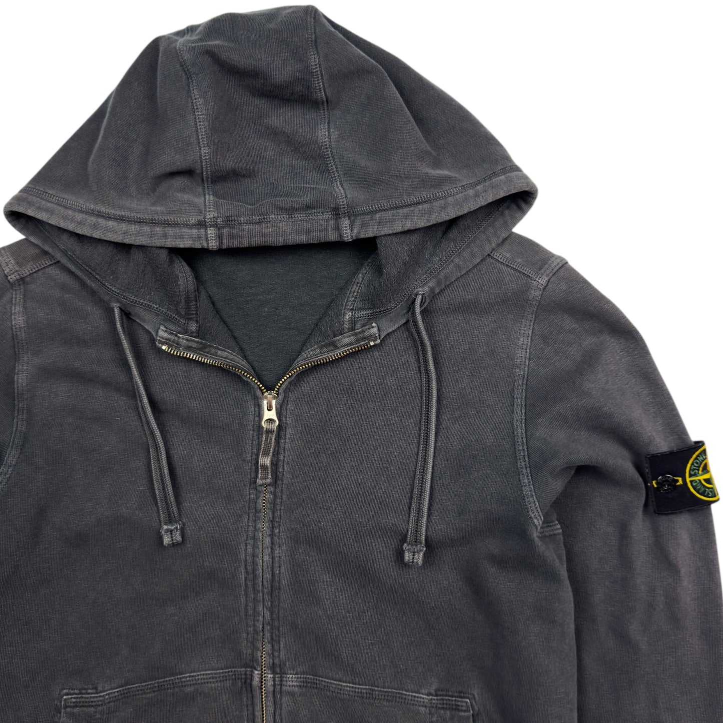 S/S 18 Stone Island Full Zip Hoodie - Dark Grey