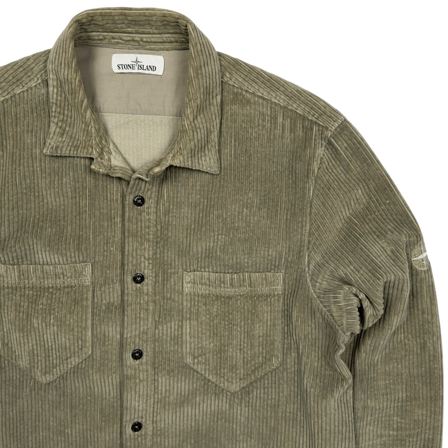 A/W 19 Stone Island Corduroy Overshirt - Light Khaki