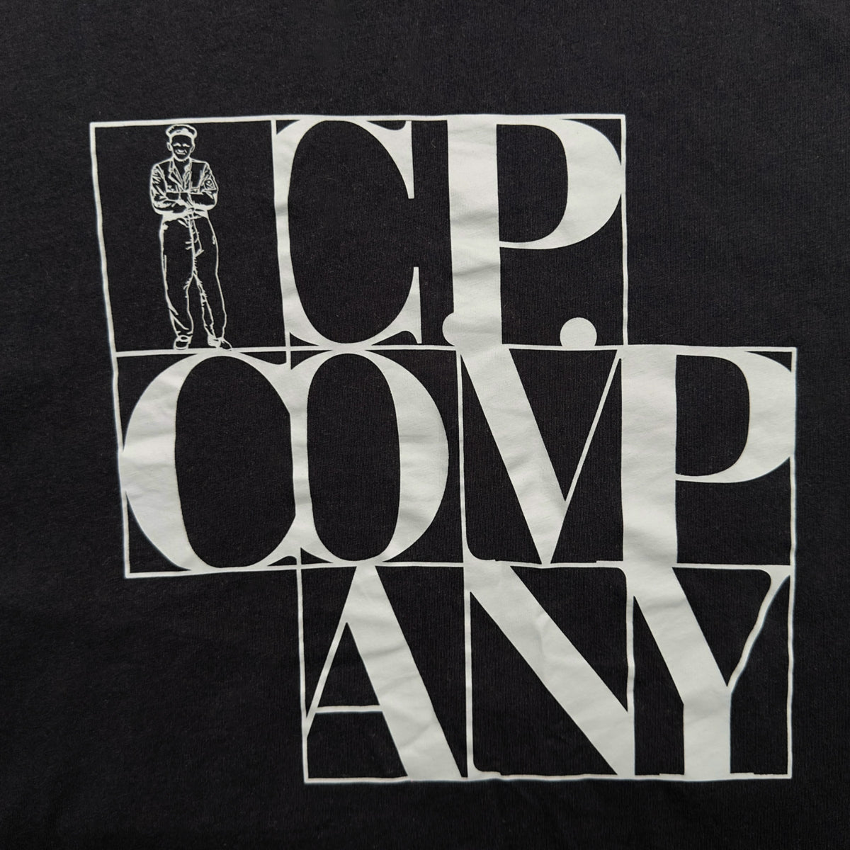 C.P. Company Large Spell Out T-Shirt  - Black