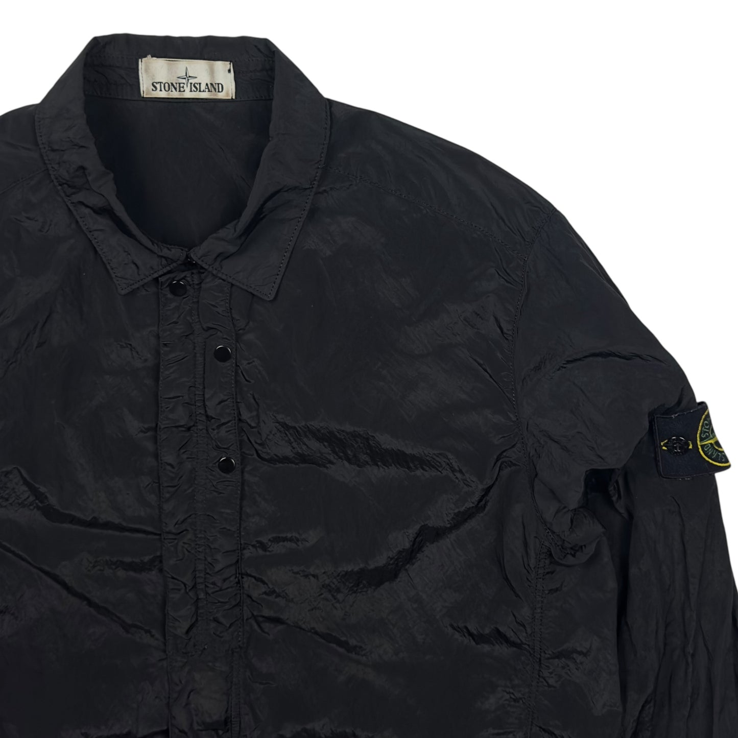 S/S 16 Stone Island Nylon Metal Overshirt - Black