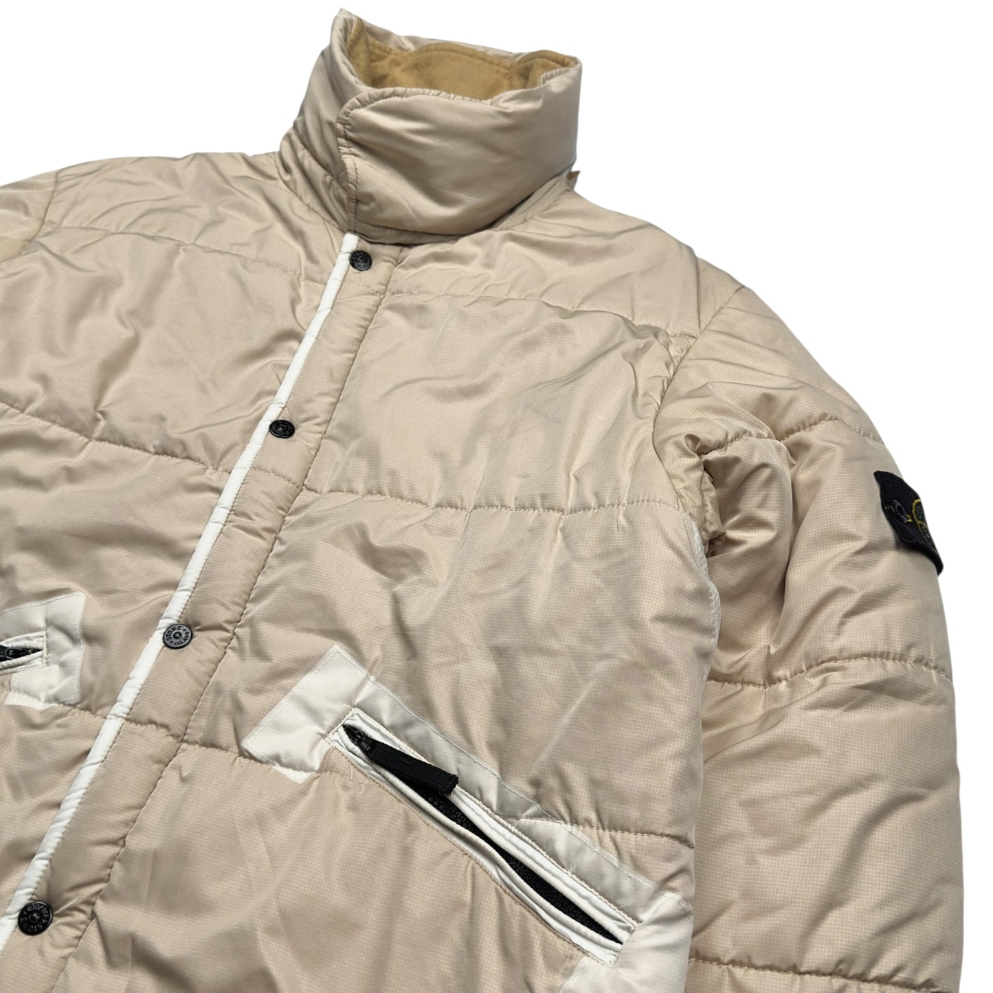 A/W 02 Stone Island Padded Jacket - Beige