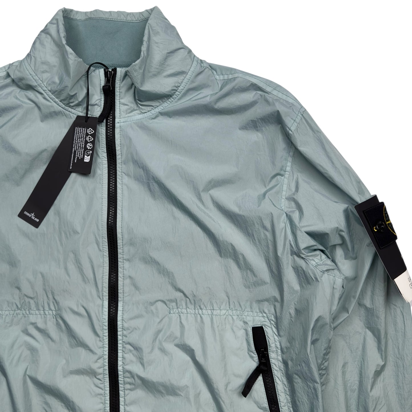 S/S 23 Stone Island Crinkle Reps Bomber - Light Blue