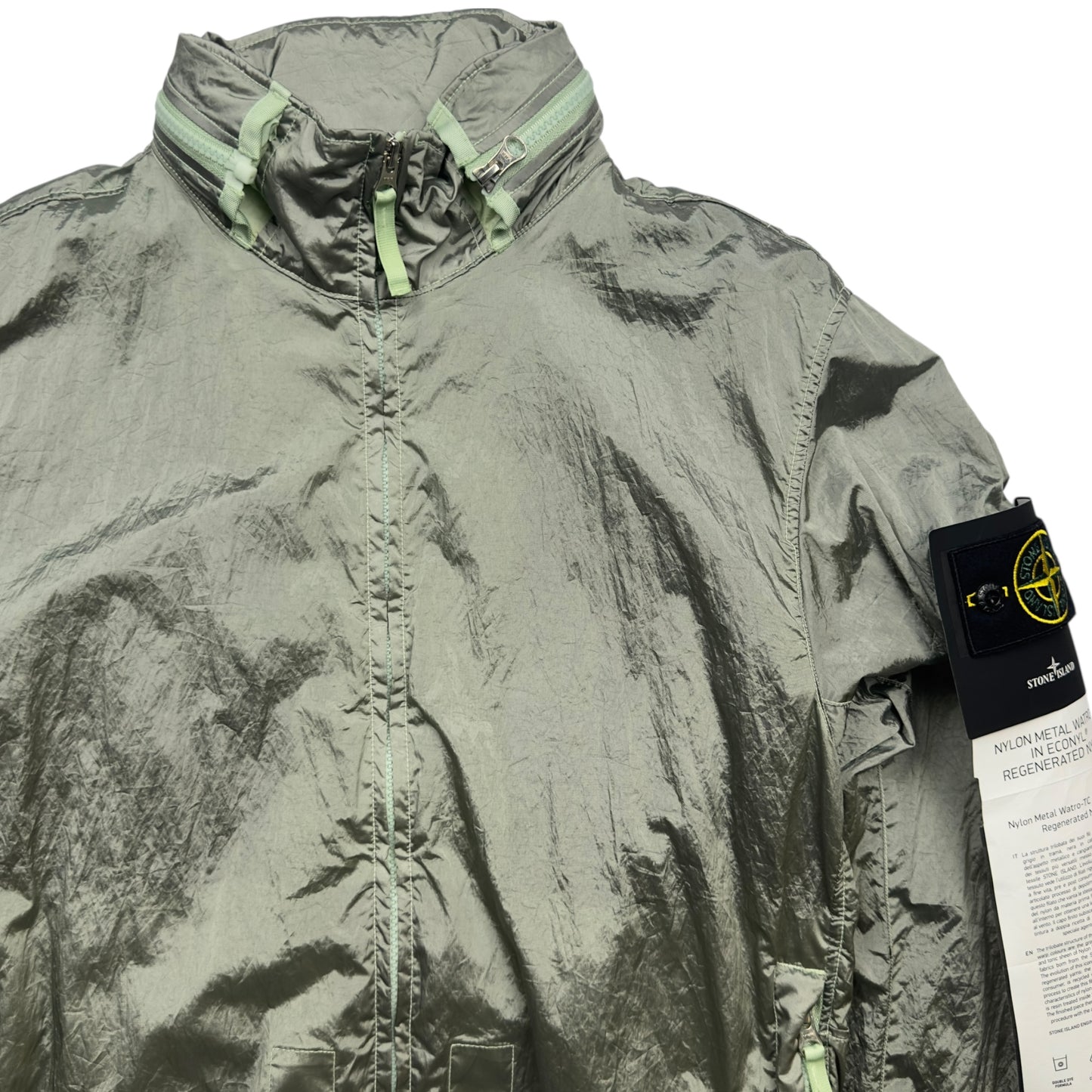 S/S 23 Stone Island Nylon Metal Watro ECONYL Jacket - Green