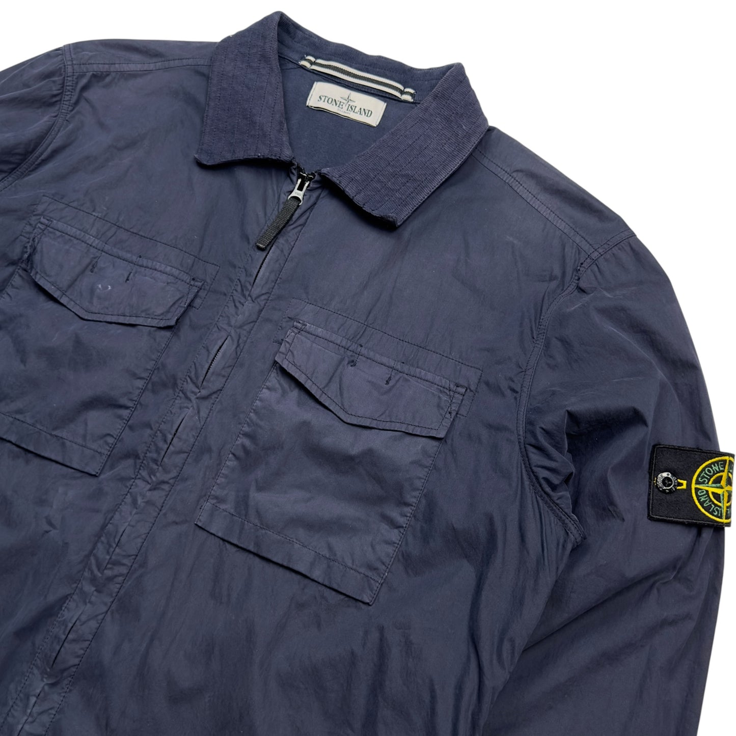A/W 12 Stone Island Cotton Nylon Overshirt Jacket - Navy