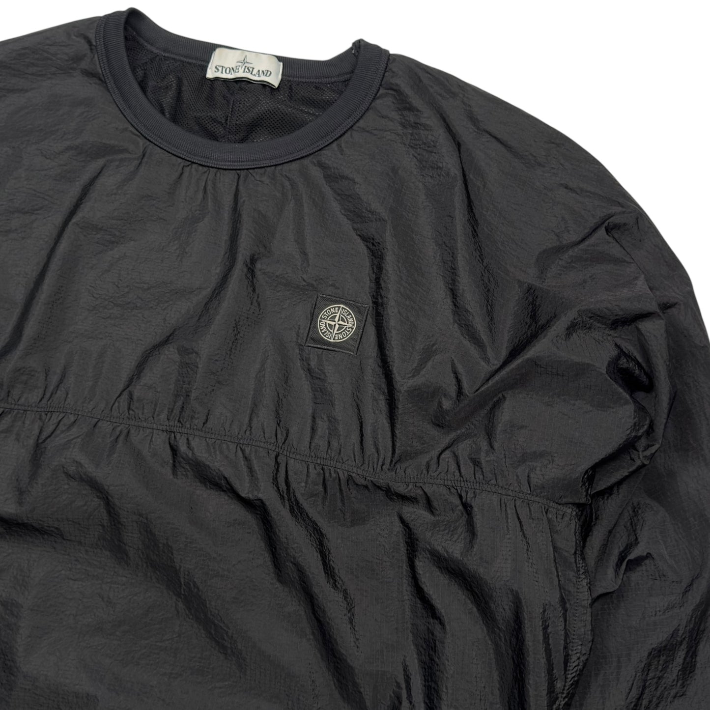 A/W 19 Stone Island Nylon Metal Ripstop Smock Sweater - Black