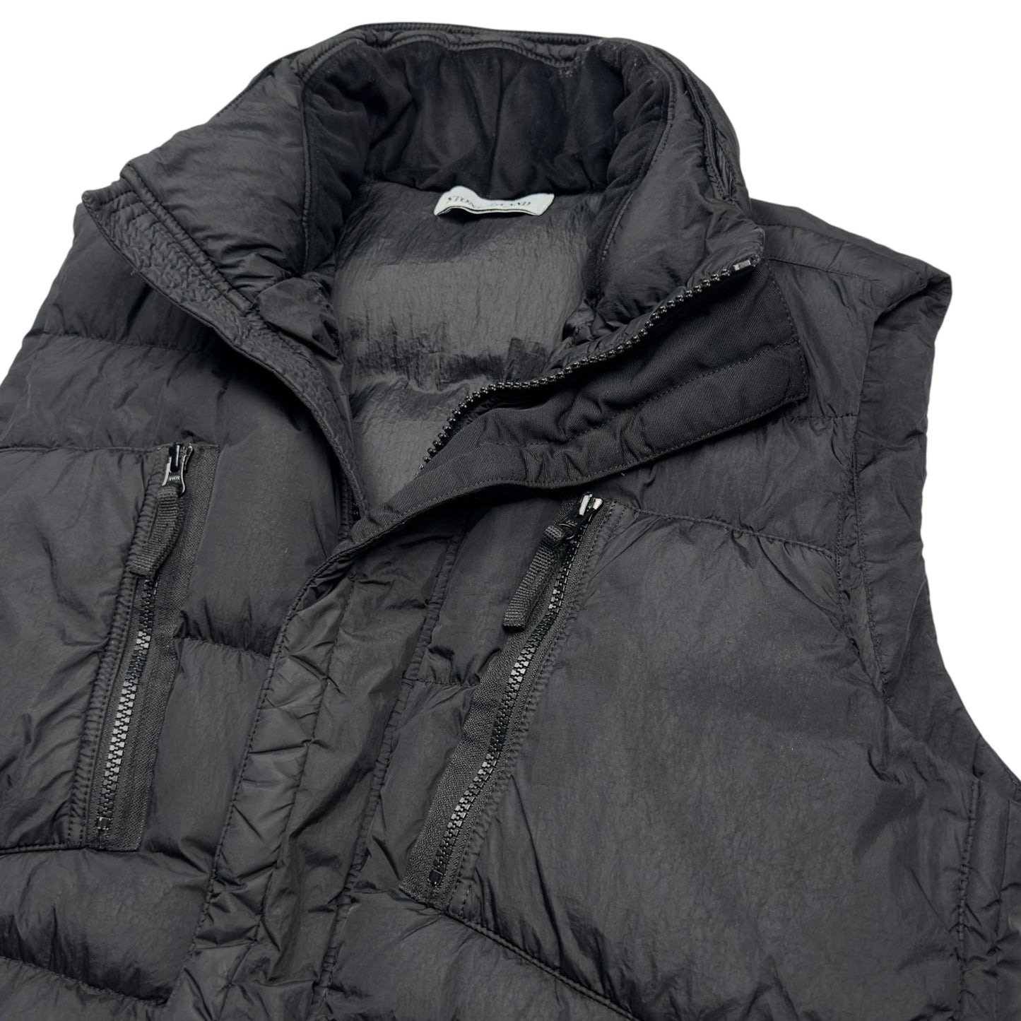 A/W 16 Stone Island Crinkle Reps NY Down Gilet - Black