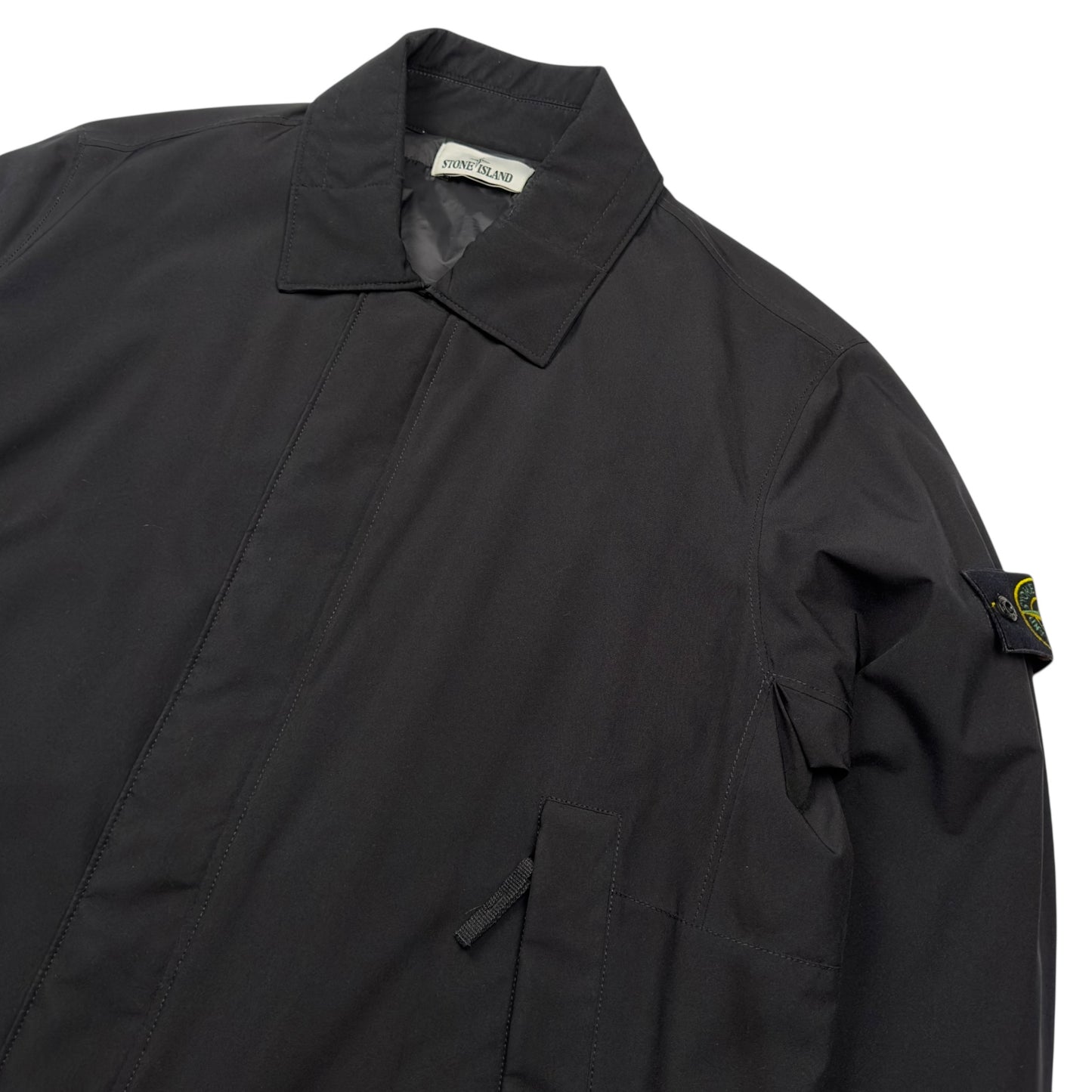 A/W 20 Stone Island Soft Shell Primaloft Car Coat - Black
