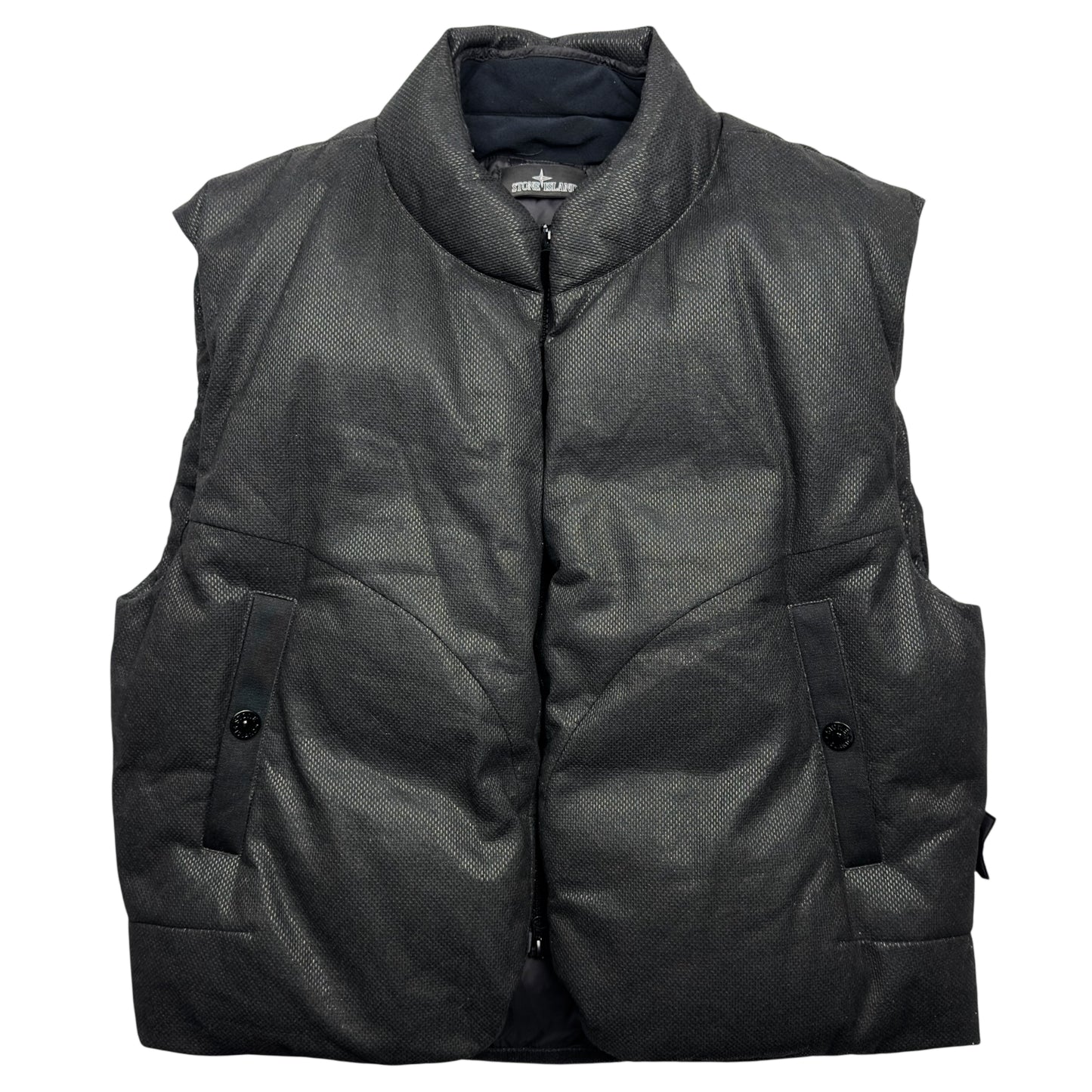 A/W 22 Stone Island Shadow Project Textile Non Woven Poly Down Gilet
