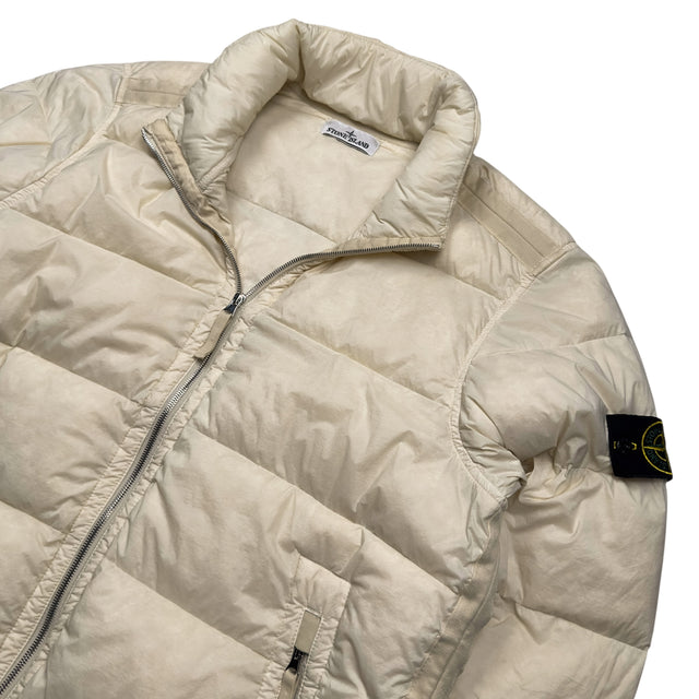 A/W 23 Stone Island Seamless Tunnel Nylon Down TC Puffer Jacket - Cream