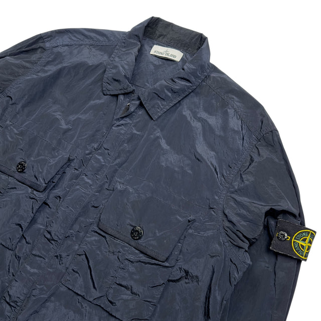 S/S 17 Stone Island Nylon Metal Overshirt Jacket - Navy