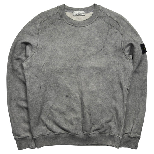 A/W 20 Stone Island Dust Colour Treatment Sweater - Grey
