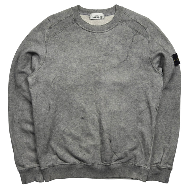 A/W 20 Stone Island Dust Colour Treatment Sweater - Grey