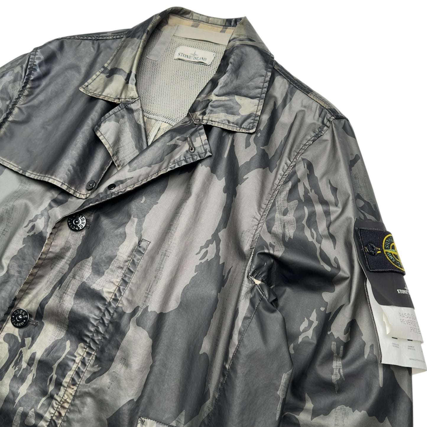 S/S 15 Stone Island Reverse Colour Process Raso Gommato Trench Coat