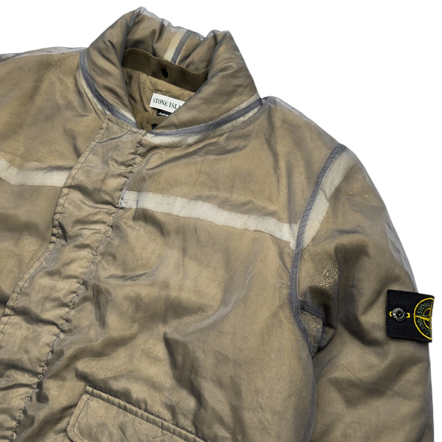 A/W 01 Stone Island Monofilament Bomber Jacket - Beige