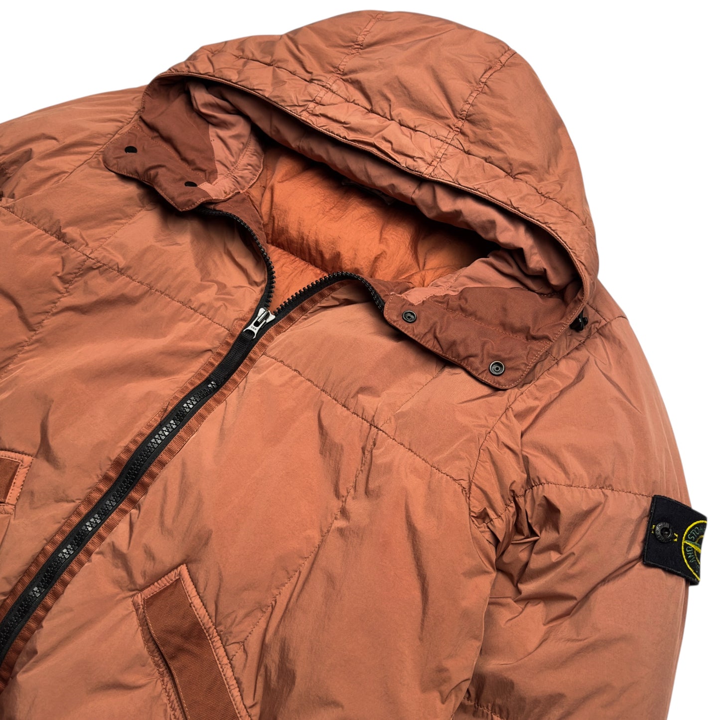 A/W 19 Stone Island Crinkle Reps NY Down Jacket - Coral