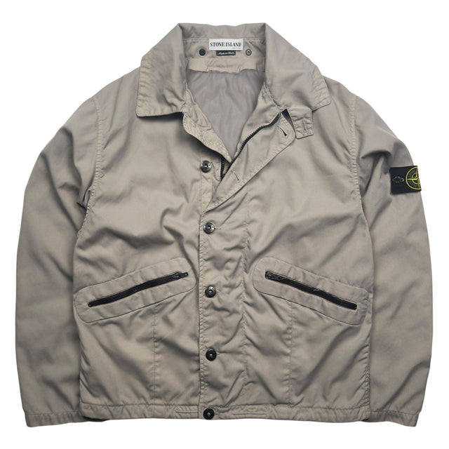 S/S 03 Stone Island Poly Canvas Flight Jacket - Grey