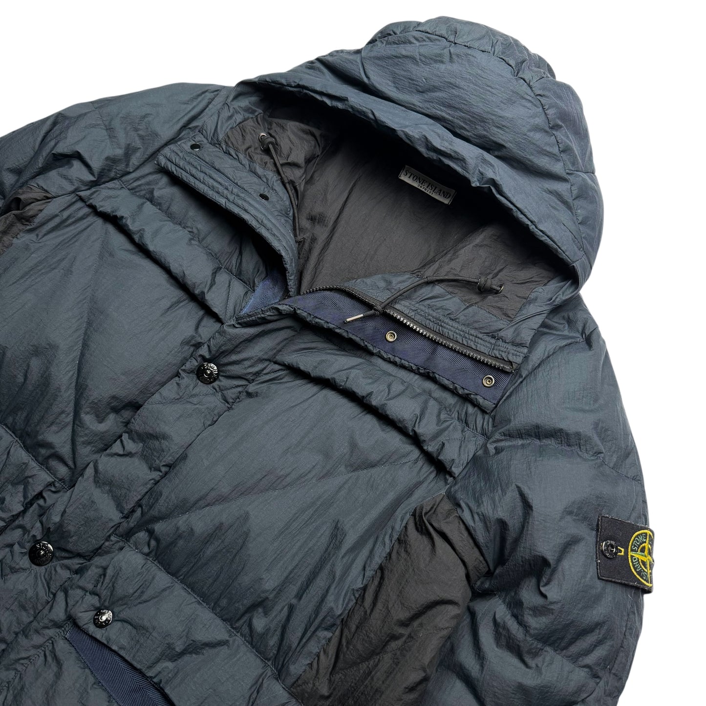 A/W 11 Stone Island Opaque Nylon Tela Down Puffer Jacket - Navy