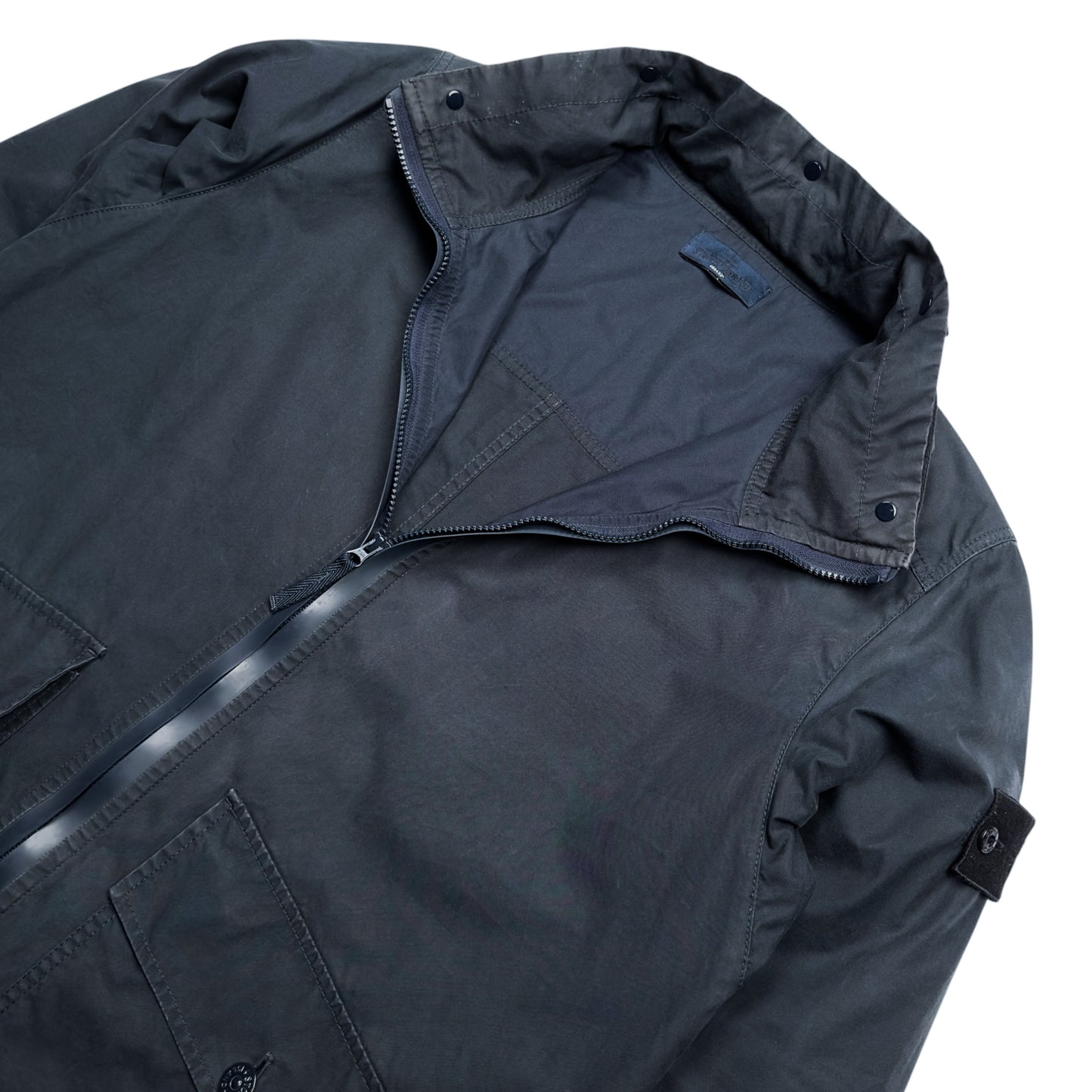 S/S 13 Stone Island Weatherproof Cotton Canvas Ghost Piece Jacket - Navy
