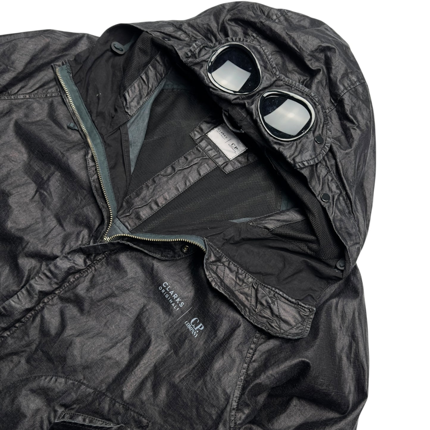 C.P. Company X Clarks Lino Wax Goggle Jacket - Black
