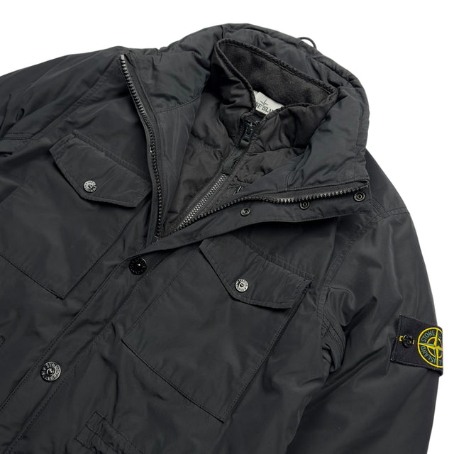 A/W 14 Stone Island Micro Reps Down Puffer Jacket - Black