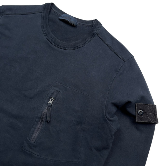 A/W 17 Stone Island Ghost Crewneck Sweater - Navy