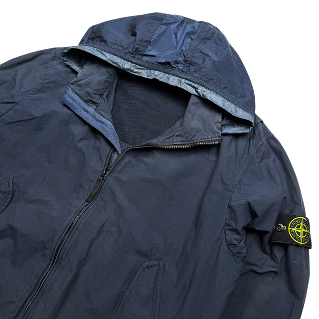 S/S 17 Stone Island Light Cotton Nylon Twill - Navy