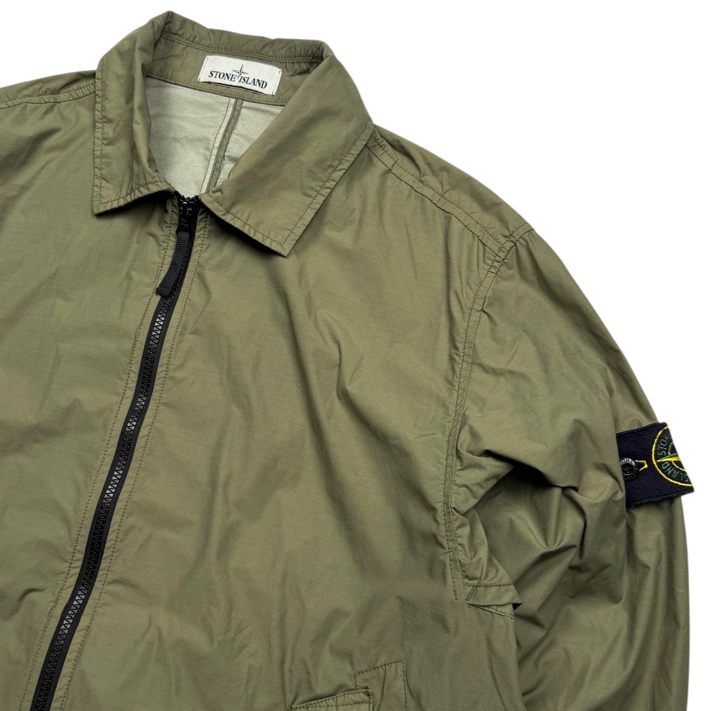 S/S 20 Stone Island Naslan Light Watro Bomber Jacket - Olive Green