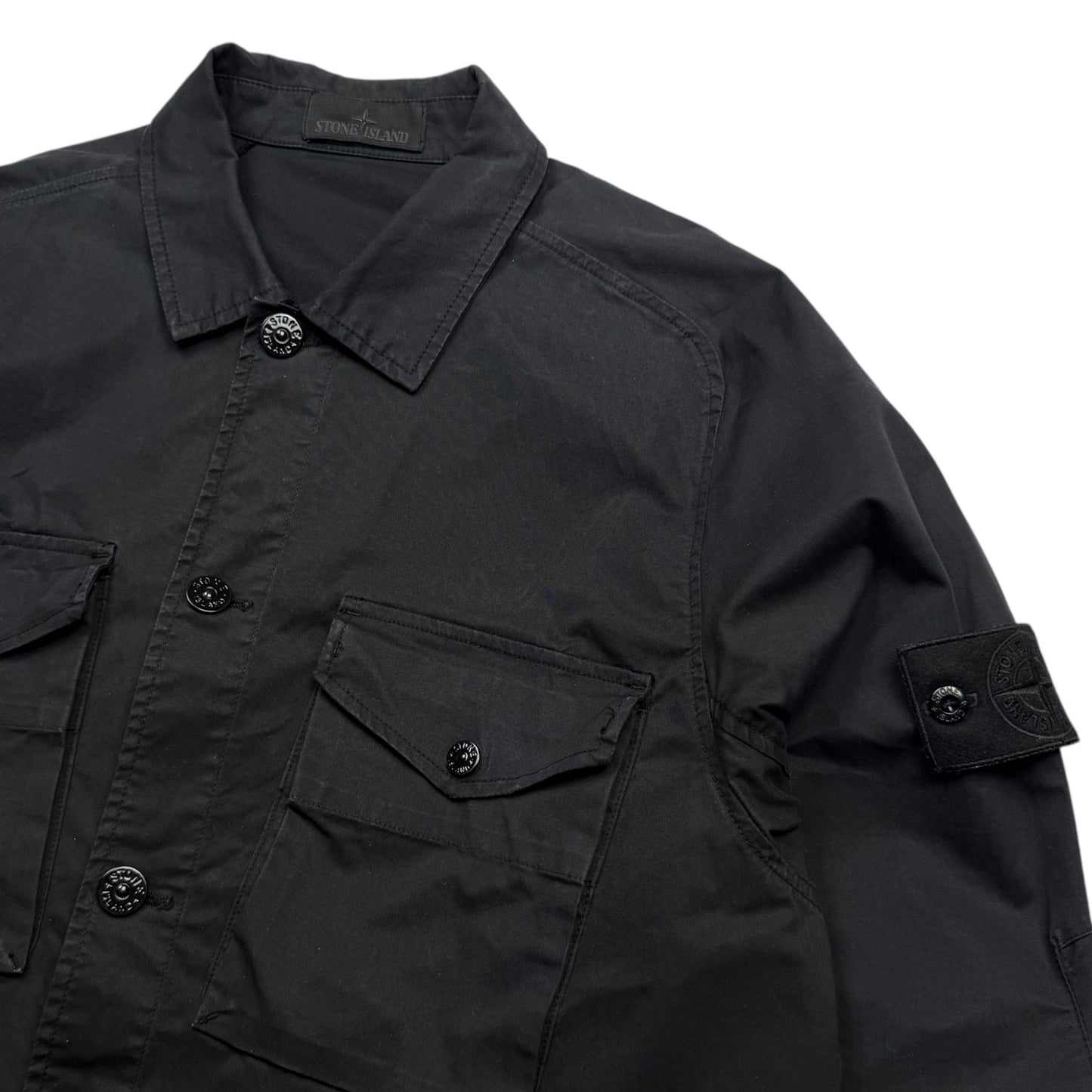 S/S 20 Stone Island Ghost Overshirt - Black
