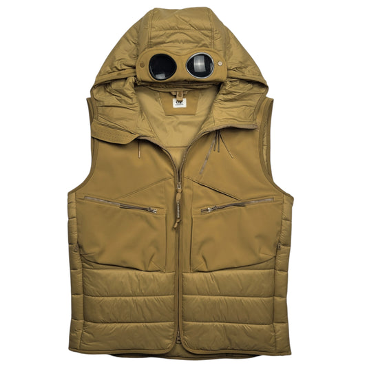 C.P. Company Shell Goggle Gilet - Tan
