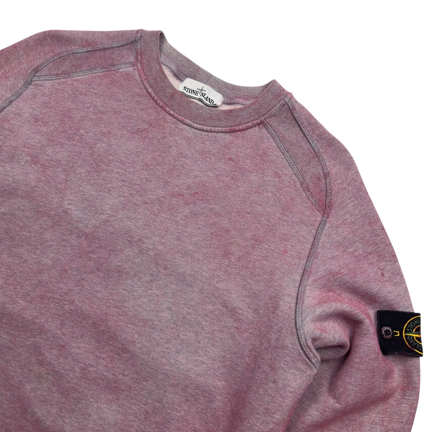A/W 20 Stone Island Dust Colour Treatment Sweater - Pink