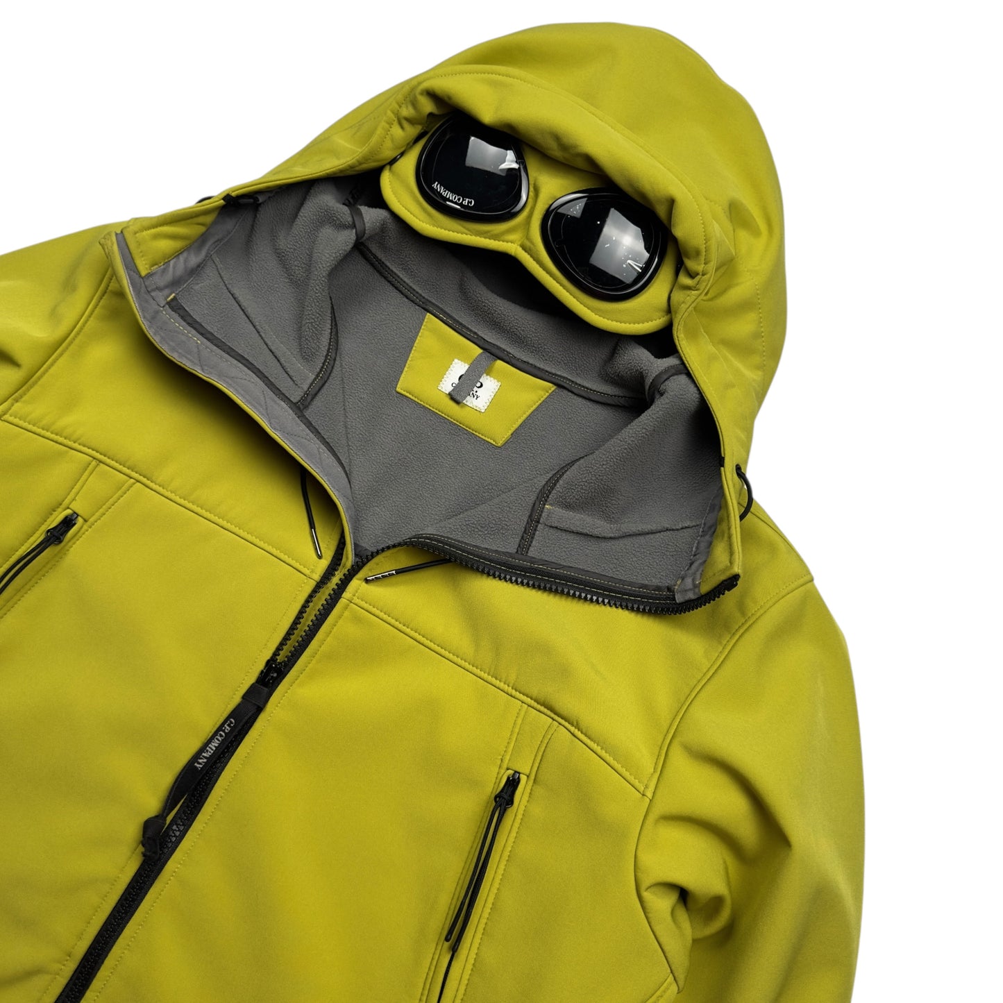 C.P. Company Soft Shell Goggle Jacket - Yellow