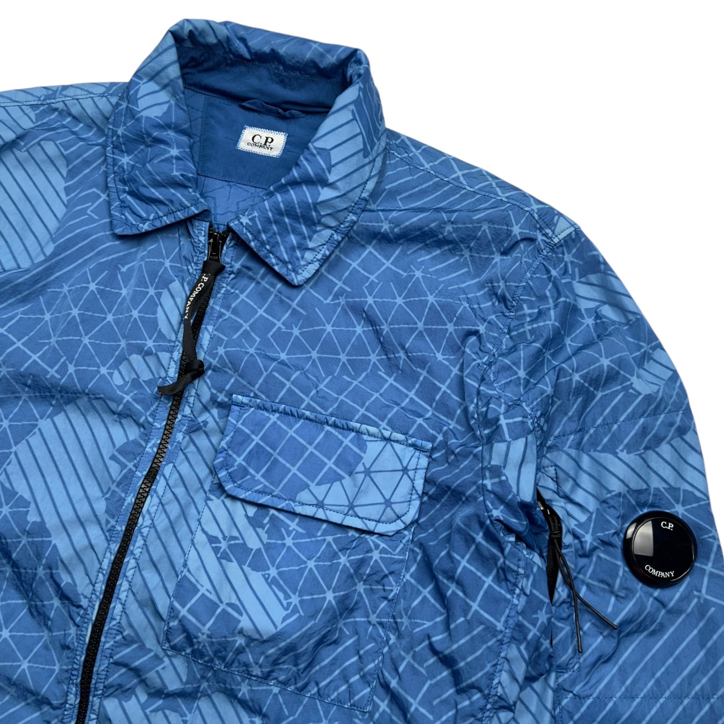 C.P. Company Camo Net Overshirt - Blue