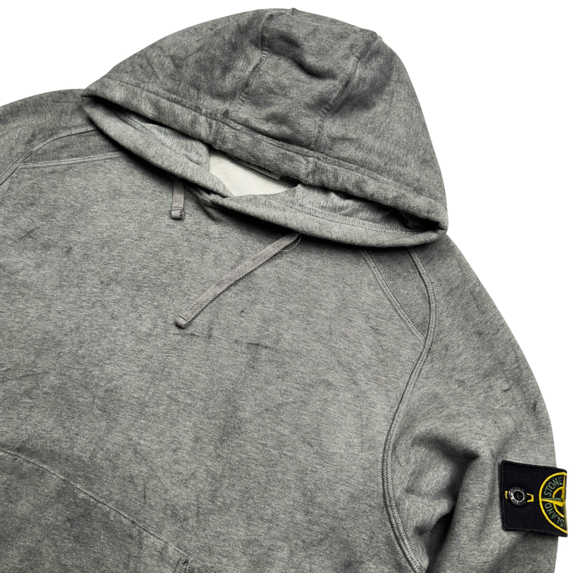S/S 21 Stone Island Dust Colour Treatment Hoodie - Grey