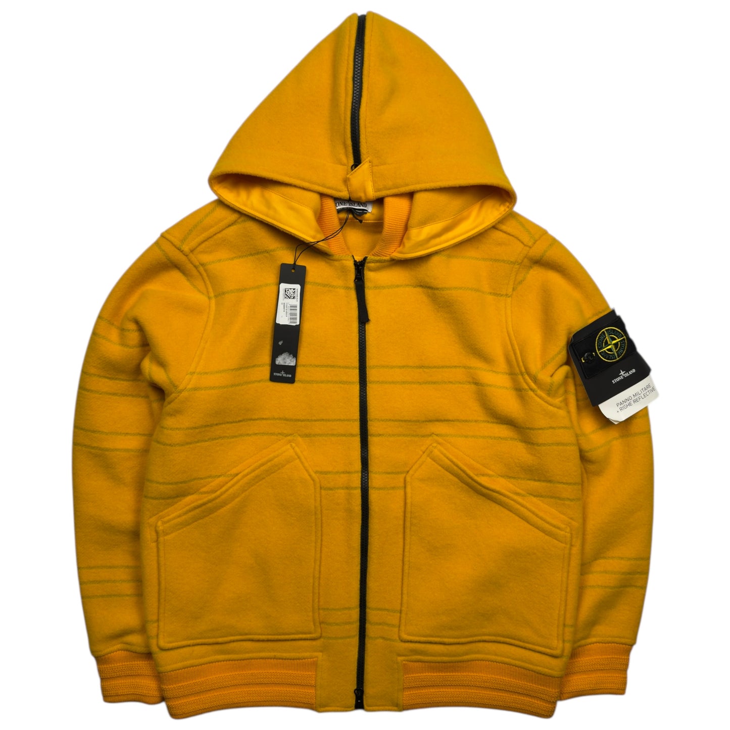 A/W 22 Stone Island Panno Militare + Righe Reflective Jacket