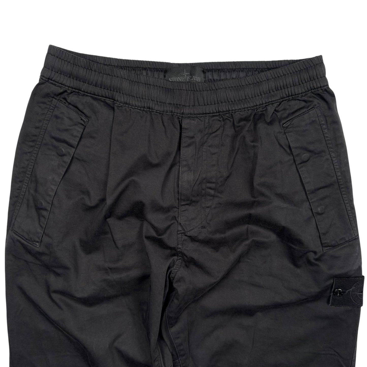 A/W 20 Stone Island Ghost Cargo Trousers - Black