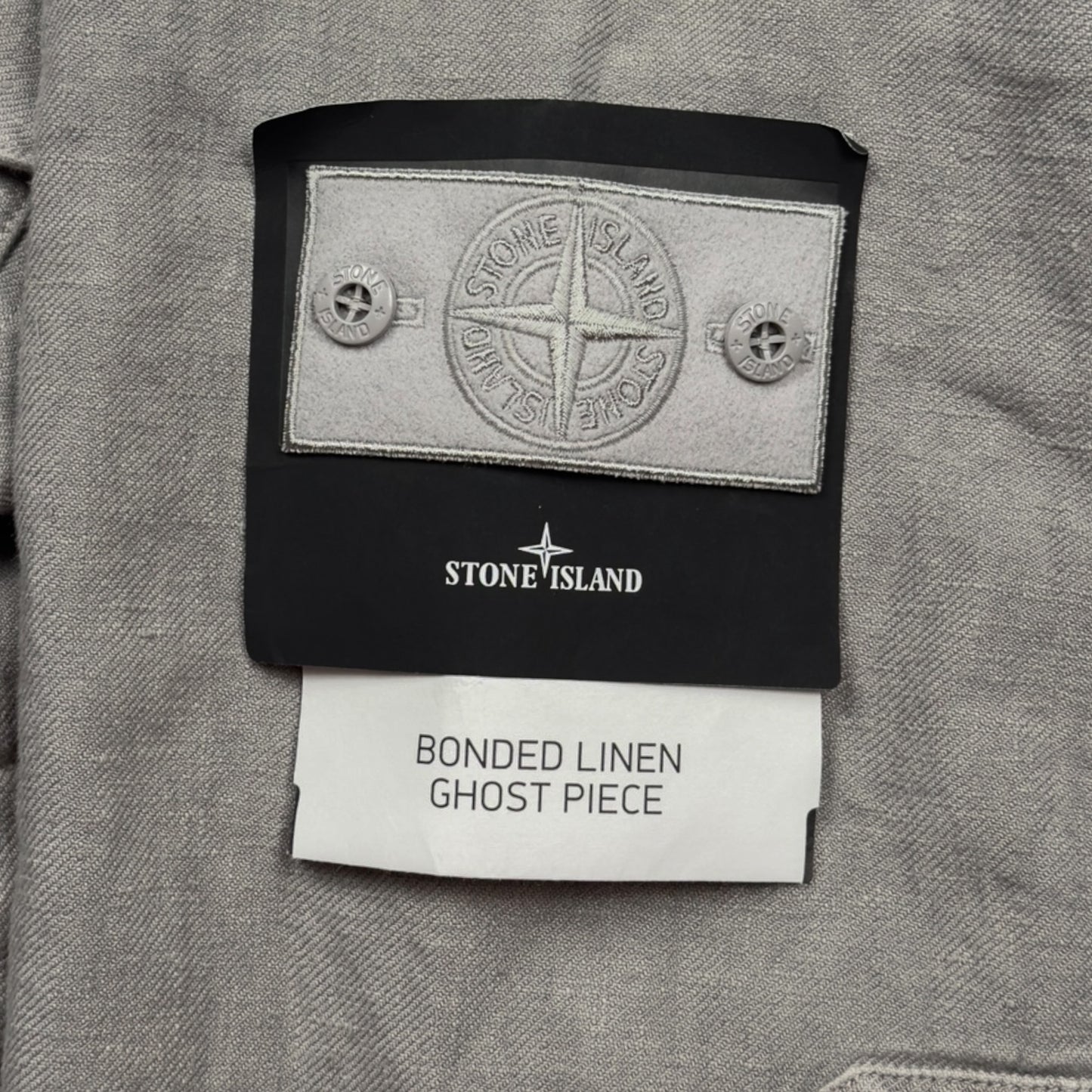 S/S 25 Stone Island Diagonal Linen Ghost Jacket