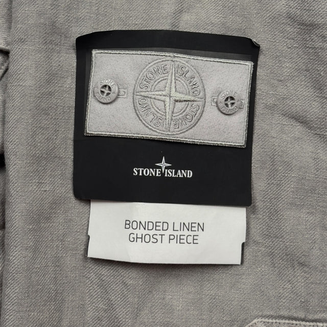 S/S 25 Stone Island Diagonal Linen Ghost Jacket