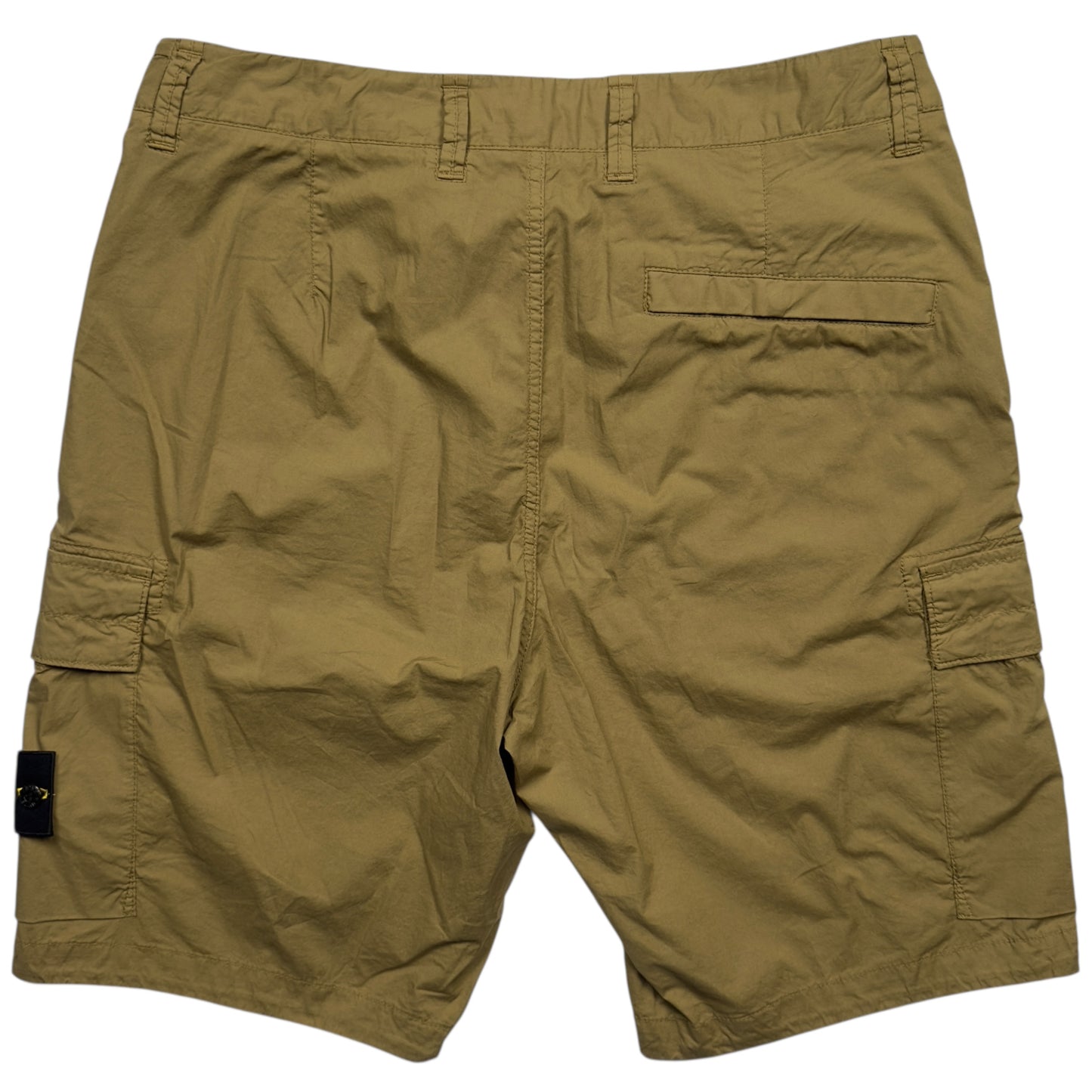 Stone Island Lightweight Cotton Cargo Shorts - Tan